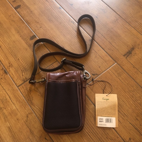 NWT Kanga Life Leather Voyager Satchel Travel Bag - Picture 4 of 5